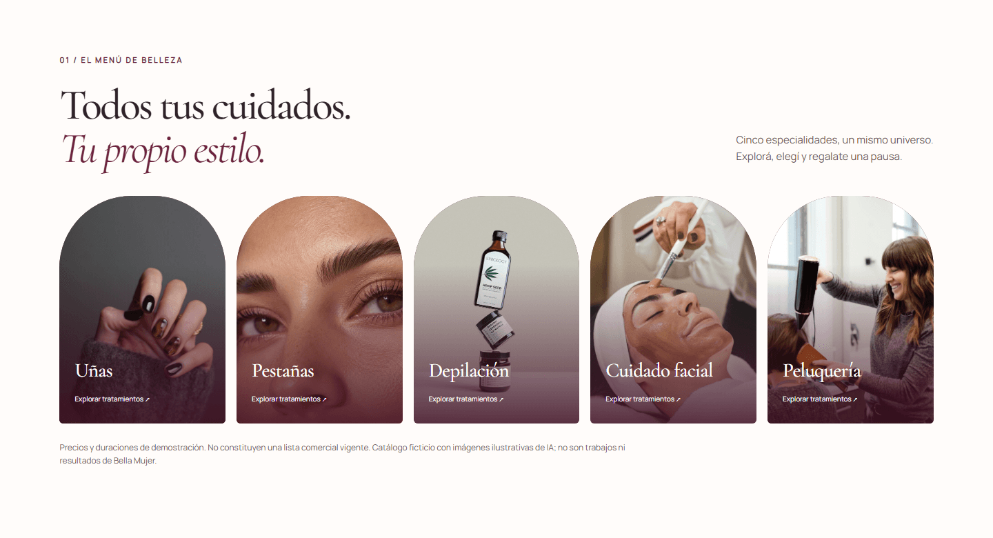 Bella Mujer — Todos tus cuidados. Tu propio estilo. (desktop)