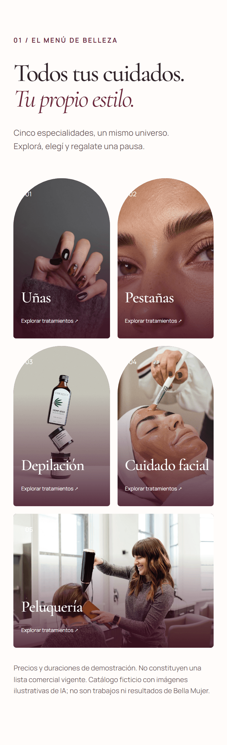 Bella Mujer — Todos tus cuidados. Tu propio estilo. (mobile)