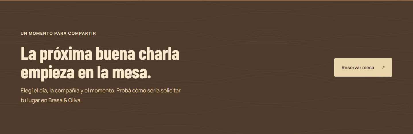 Brasa & Oliva — La próxima buena charla empieza en la mesa. (desktop)