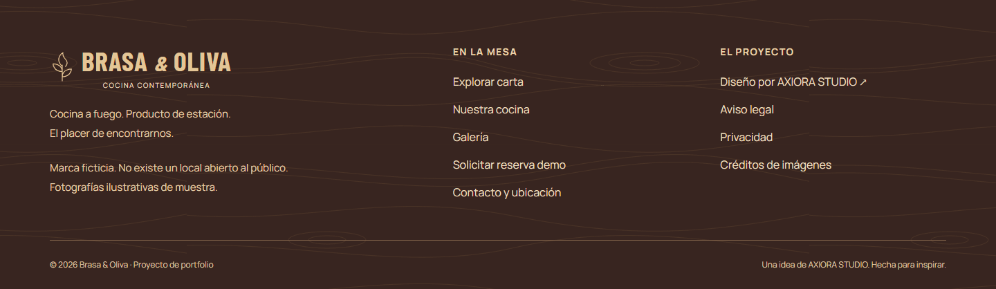Brasa & Oliva — EN LA MESA (desktop)