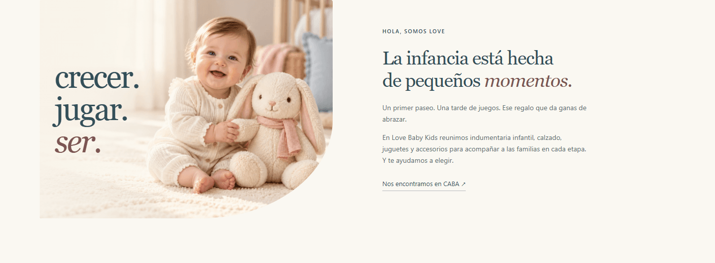 Love Baby Kids — La infancia está hecha de pequeños momentos. (desktop)